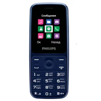 Мобильный телефон Philips(Xenium E125 синий)