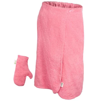 Махровый комплект для женщин Банные штучки розовый 2 предмета