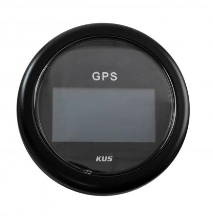 GPS-спидометр электронный, черный циферблат, черный ободок, выносная антенна, д. 85 мм KY08213