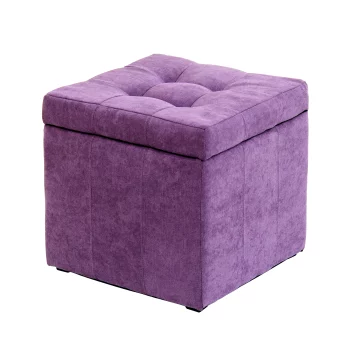 Банкетка Dreambag модерна фиолетовый велюр 46х46х46