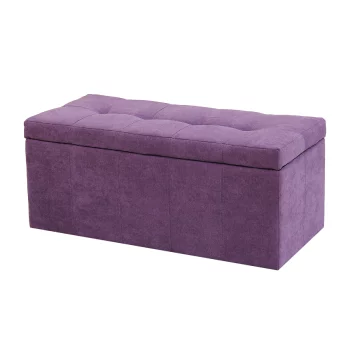 Банкетка Dreambag лонг фиолетовый велюр 100х46х46